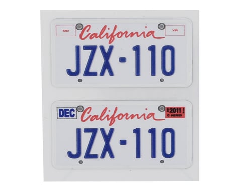 WRAP-UP NEXT REAL 3D U.S. License Plate (2) (JZX-110) (11x50mm)