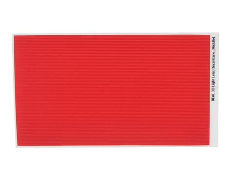 WRAP-UP NEXT REAL 3D Light Lens Decal (Red) (Line-Middle) (130x75mm)