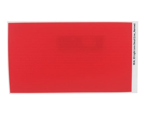 WRAP-UP NEXT REAL 3D Light Lens Decal (Red) (Line-Narrow) (130x75mm)