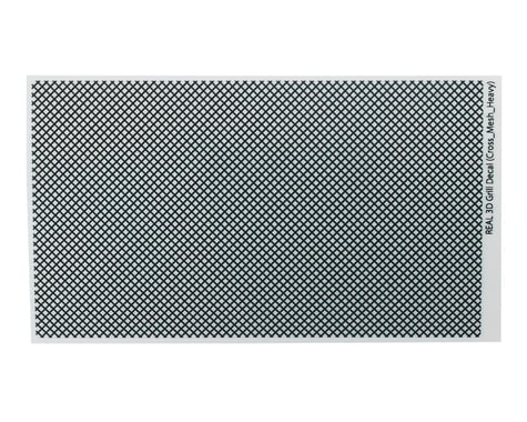 WRAP-UP NEXT REAL 3D Grille Decal (Black) (Cross-Mesh/Thick) (130x75mm)
