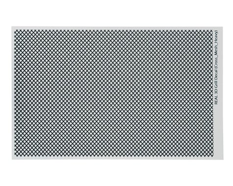 WRAP-UP NEXT REAL 3D Grille Decal (Silver) (Cross-Mesh/Thick) (130x75mm)