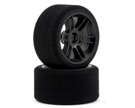Xceed RC "Enneti" 1/12 Carbon Carpet Front Tires (2) (Carbon Black) (35 Shore)