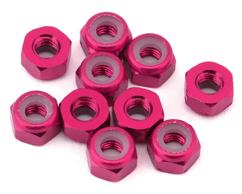 eXcelerate 3mm Aluminum Lock Nuts (Pink) (10)