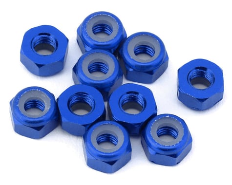 eXcelerate 3mm Aluminum Lock Nuts (Blue) (10)