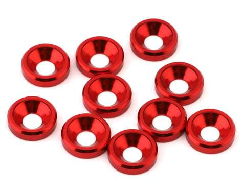 eXcelerate 3mm Countersunk Washers (Red) (10)