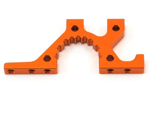 XRAY Aluminum Front Lower Suspension Adjustment Bulkhead (Orange) (1)