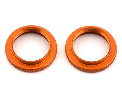 XRAY ULP Aluminum Shock Adjustable Nut V2 (Orange) (2)
