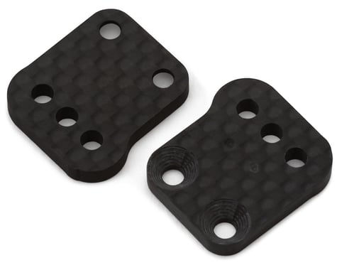 XRAY XB8 Carbon Fiber Rear Aluminum Hub Uprights (2mm Lower Camber Link)