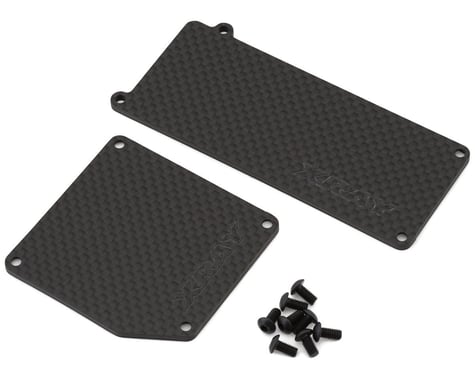 XRAY XB8 2mm Graphite Battery & Receiver Cover Plate (Hard Radio Case)