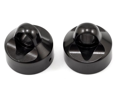 XRAY XB8 Aluminum Shock Cap Nut (Black) (2)