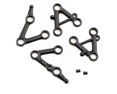 XRAY Suspension Arms, Lower + Upper (Hard) (2+1+1)