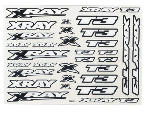 XRAY T3 Body Stickers (White)