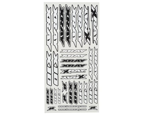 XRAY X10 Sticker Sheet (White)