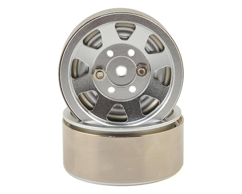 Xtra Speed 8 Spoke High Mass 1.9" Aluminum Beadlock Wheel (Silver) (2)