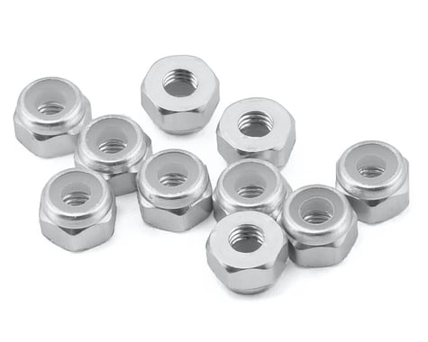 Yeah Racing 3mm Aluminum Lock Nut (10) (Silver)