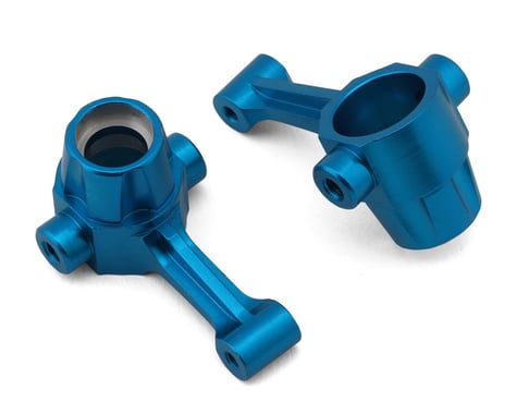 Yeah Racing Tamiya G601/GF01 Aluminum Front Steering Knuckles (Blue) (2)