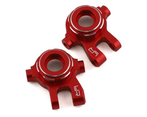Yeah Racing Aluminum Steering Knuckles for Traxxas TRX-4M (Red) (2)