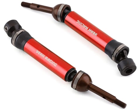 Yeah Racing HD Rear Driveshafts for Traxxas Slash/Stampede 4x4 (Red)