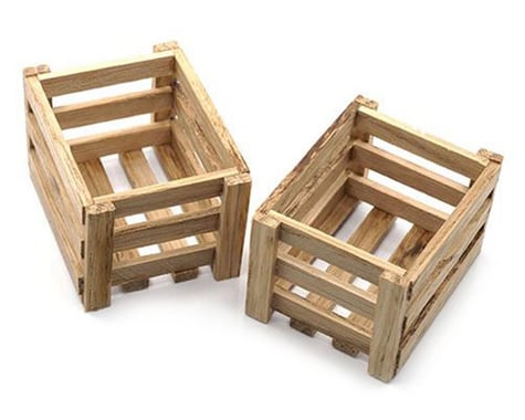 Yeah Racing 1/10 Crawler Scale Accessory Set (Wooden Crates)
