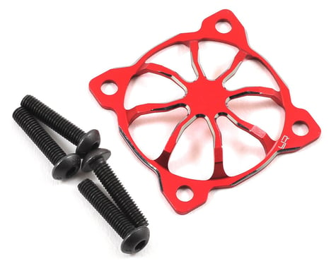Yeah Racing 30x30mm "3D Spider" Aluminum Fan Protector (Red)