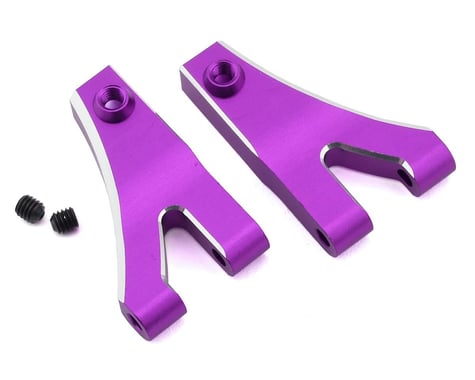 Yokomo Aluminum Front Upper A Arm Set (Purple) (Left & Right)