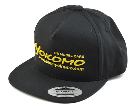Yokomo Flat Bill Snap Back Hat (Black)