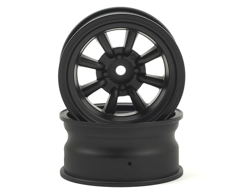 Yokomo 12mm Hex RS WATANABE 8-Spoke Drift Wheels (Black) (2)