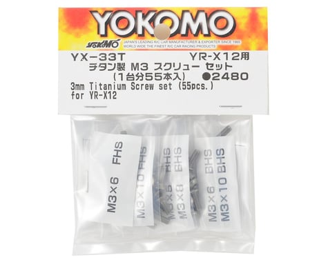 Yokomo YR-X12 Titanium M3 Screw Set