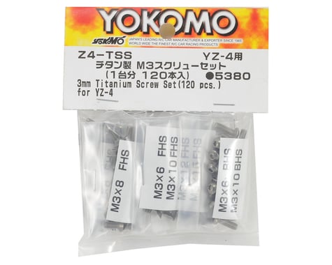 Yokomo YZ-4 3mm Titanium Screw Set (120)