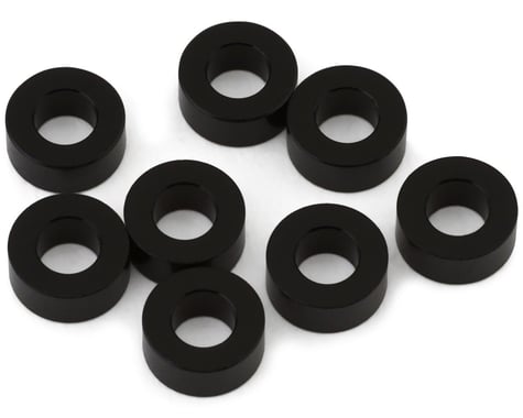 Yokomo 3x6x2.5mm Aluminum Shim (Black) (8)