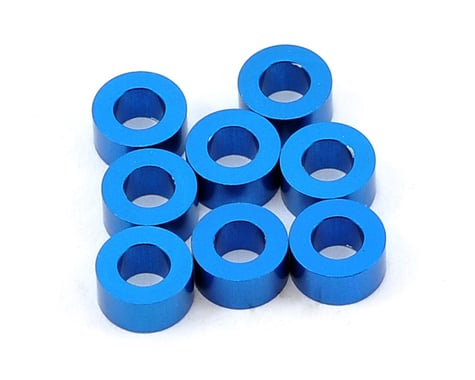 Yokomo 3x6x3.0mm Aluminum Shim (Blue) (8)