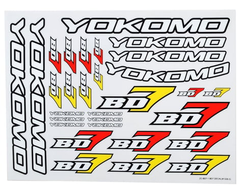 Yokomo BD7 Decal Sheet