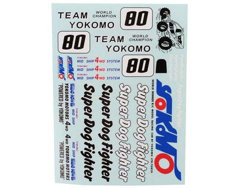 Yokomo 807C Super Dog Fighter Decal Sheet