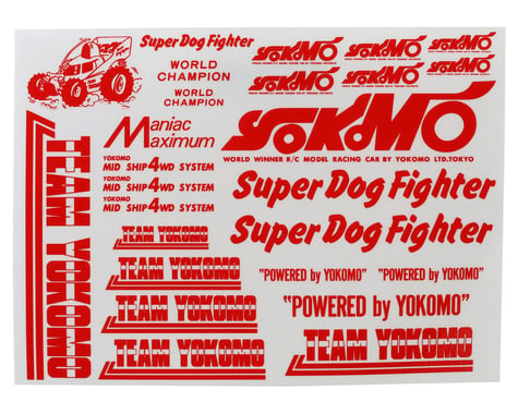 Yokomo 807C Super Dog Fighter Decal Set (Red)