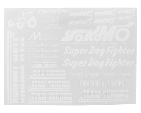 Yokomo 807C Super Dog Fighter Decal Set (White)