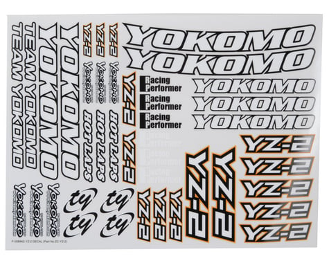 Yokomo YZ-2 Decal Sheet