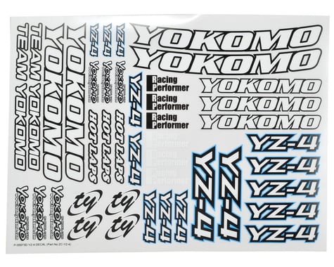 Yokomo YZ-4 Decal Sheet