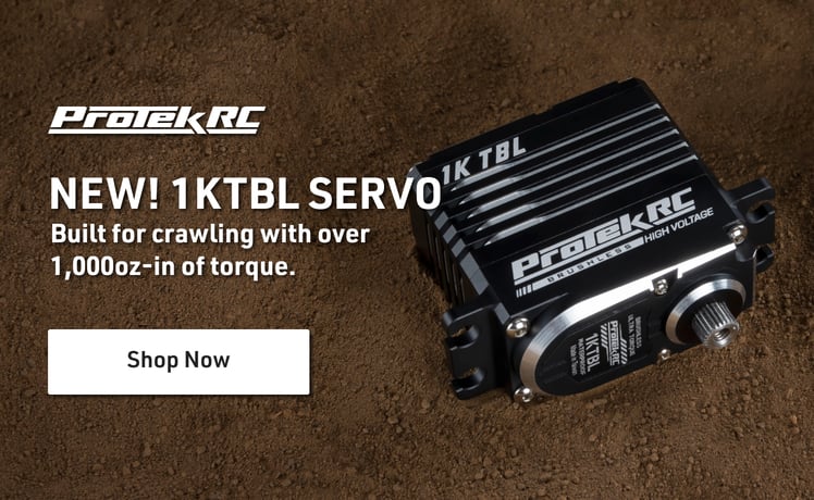 ProTek RC - New! 1KTBL Servo - Built for crawling with over 1,000oz-in of torque! Shop Now