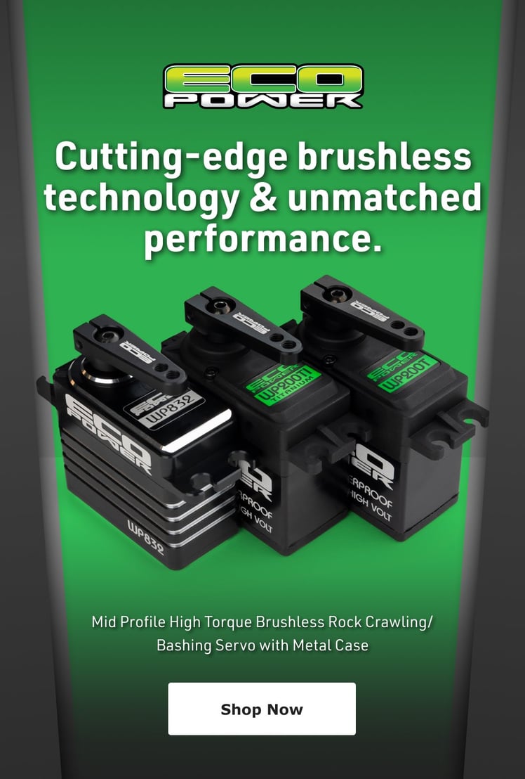 New EcoPower Servos - Cutting-edge brushless technology & unmatched performance. - Shop Now