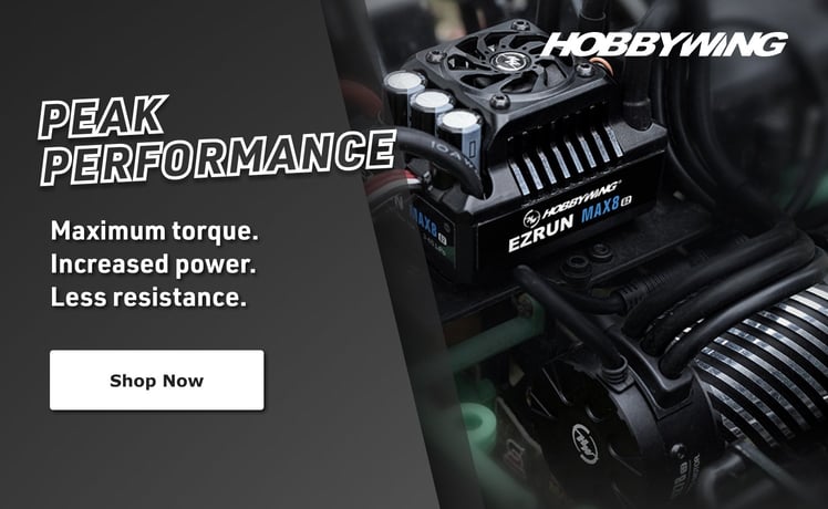 Hobbywing Peak Performance - Maximum torque. Increased power. Less resistance. - Shop Now