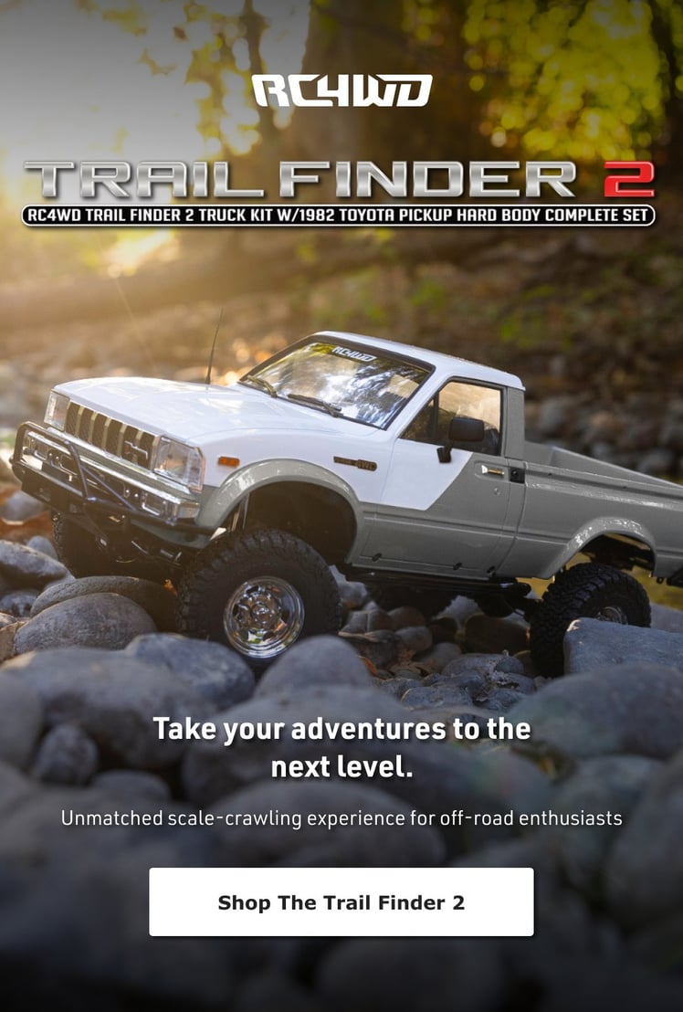 RC4WD Trail Finder 2 - Take your adventure to the next level. Unmatched scale-craweling experience for off-road enthusiasts. - Shop the Trail Finder 2