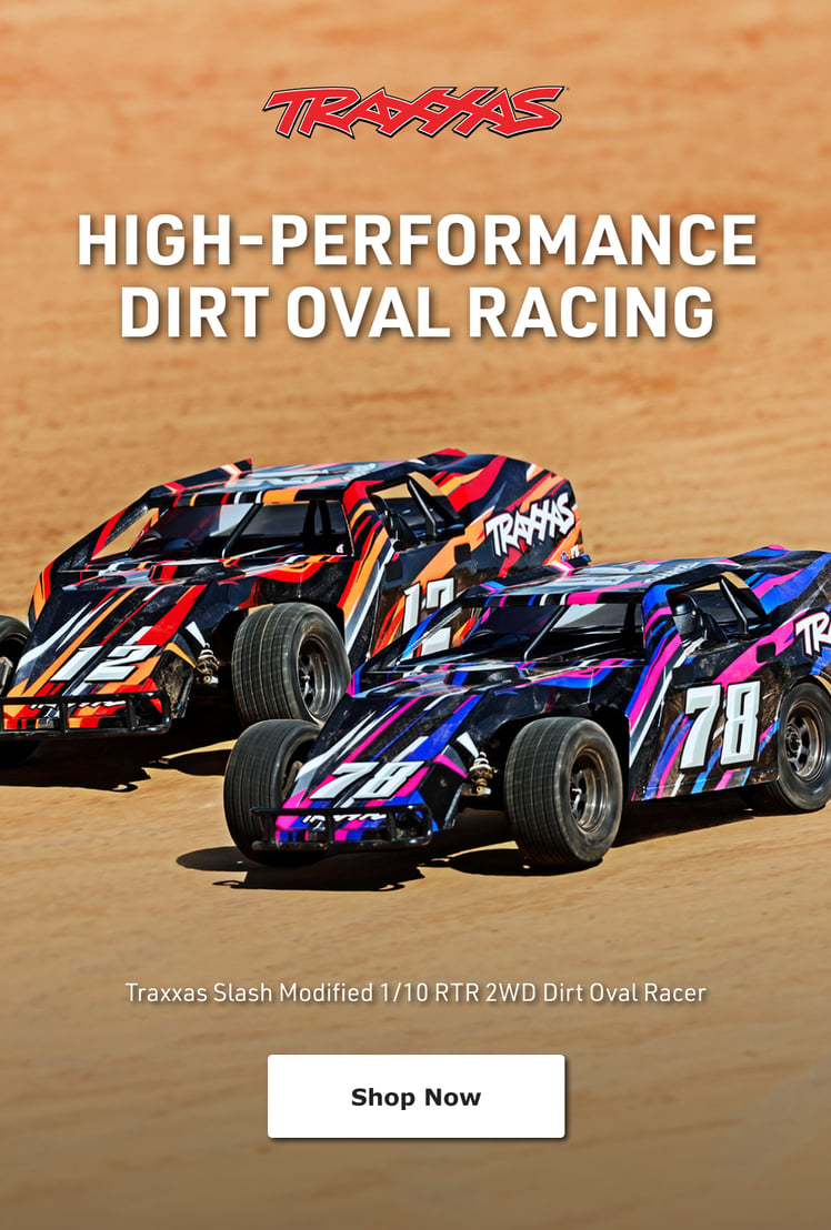 Traxxas - High Performance Dirt Oval Racing - Traxxas Slash Modified 1/10 RTR 2WD Dirt Oval Racer- Shop Now