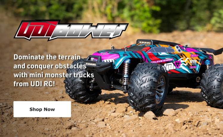 Dominate the terrain and conquer obstacles with mini monster trucks from UDI RC! - Shop Now