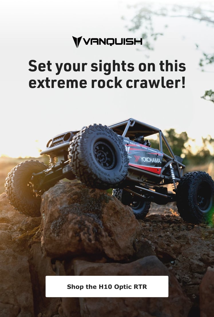 Vanquish - Set your sights on the extreme rock crawler! - Shop the H10 Optic RTR