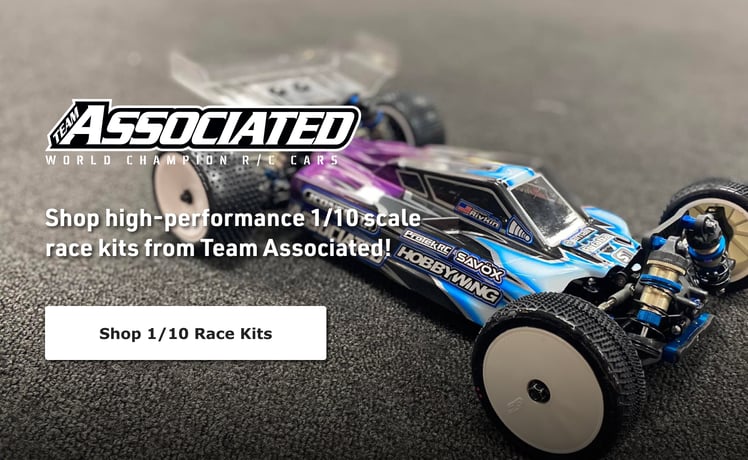 Shop high-performance 1/10 scale race kits from Team Associated! Shop 1/10 Race Kits