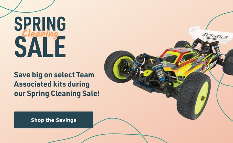 Save big on select Team Associated kits during our Spring Cleaning Sale! Shop the Savings