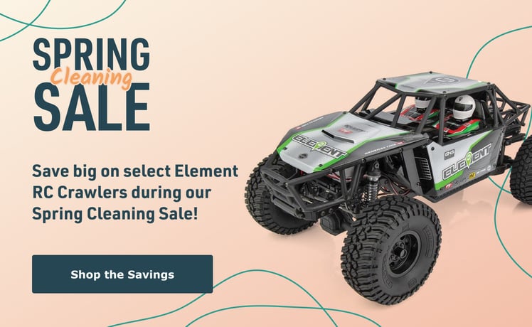 Save big on select Element RC Crawlers during our Spring Cleaning Sale! Shop the Savings