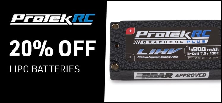 ProTek RC 20% Off LiPo Batteries