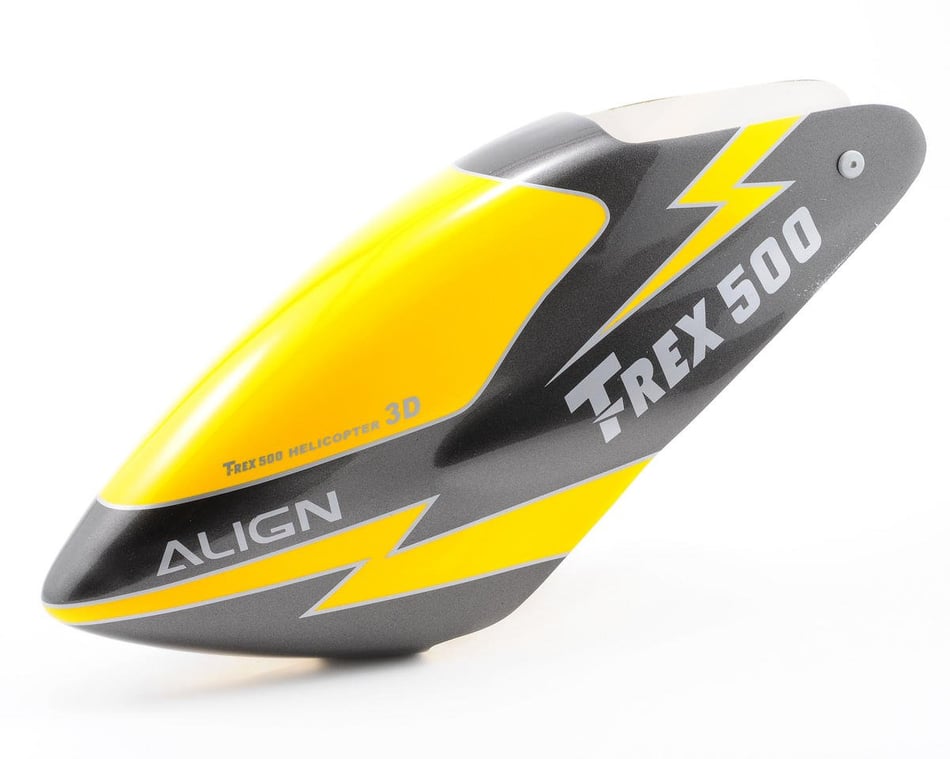 Align 500 Painted Canopy Lightning Black T Rex 500