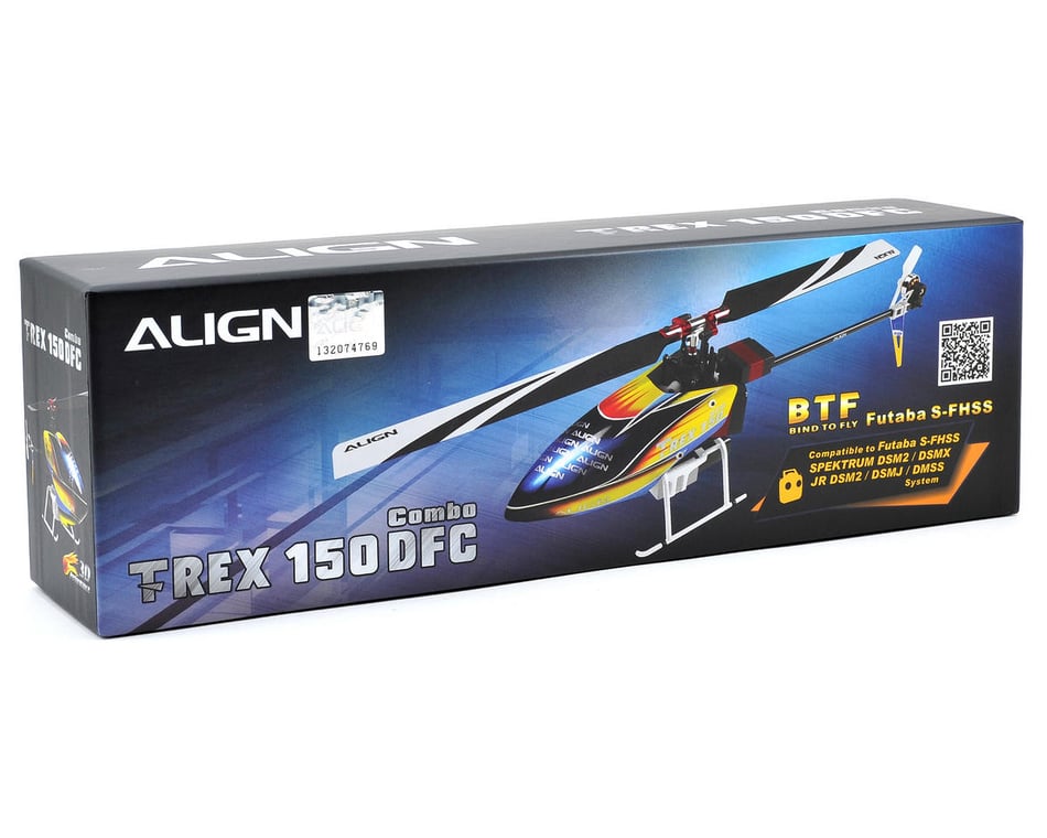 Align T-Rex 150 DFC Combo BTF Helicopter w/Motor, ESC, Battery, Gyro,  Servos & Blades